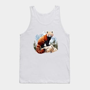 Red Panda In Nature Tank Top